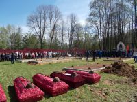 Траурный митинг на воинском захоронении «Васильевское» села Молодой Туд
